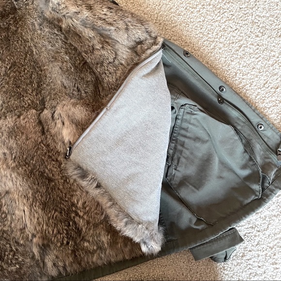 Real fur, natural fur rabbit lined parka from Nordstrom - Picture 4 of 7